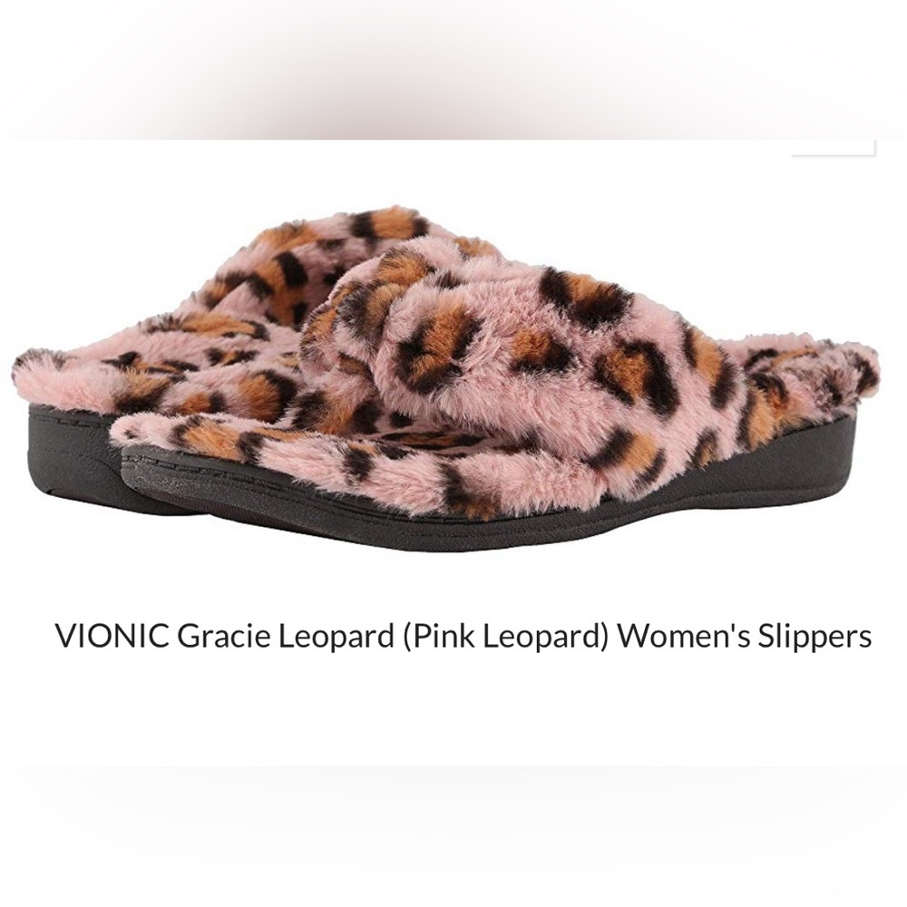 Vionic Gracie Pink Leopard Women's Shoes